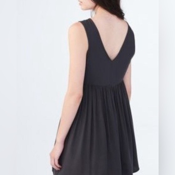 Aeropostale Fit & Flare Lace-up Dress- Grey Floral/ Size Small - Picture 2 of 6